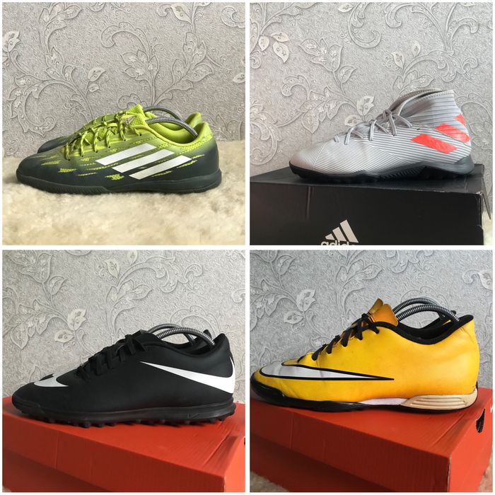 Оригінал, сороконіжки Nike та Adidas футзалки 42 41,5 41 26,5 26