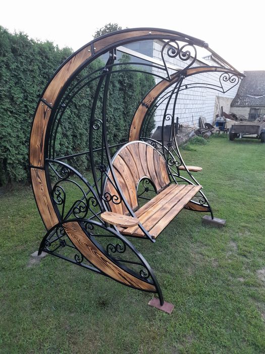 Huśtawka ogrodowa metalowa