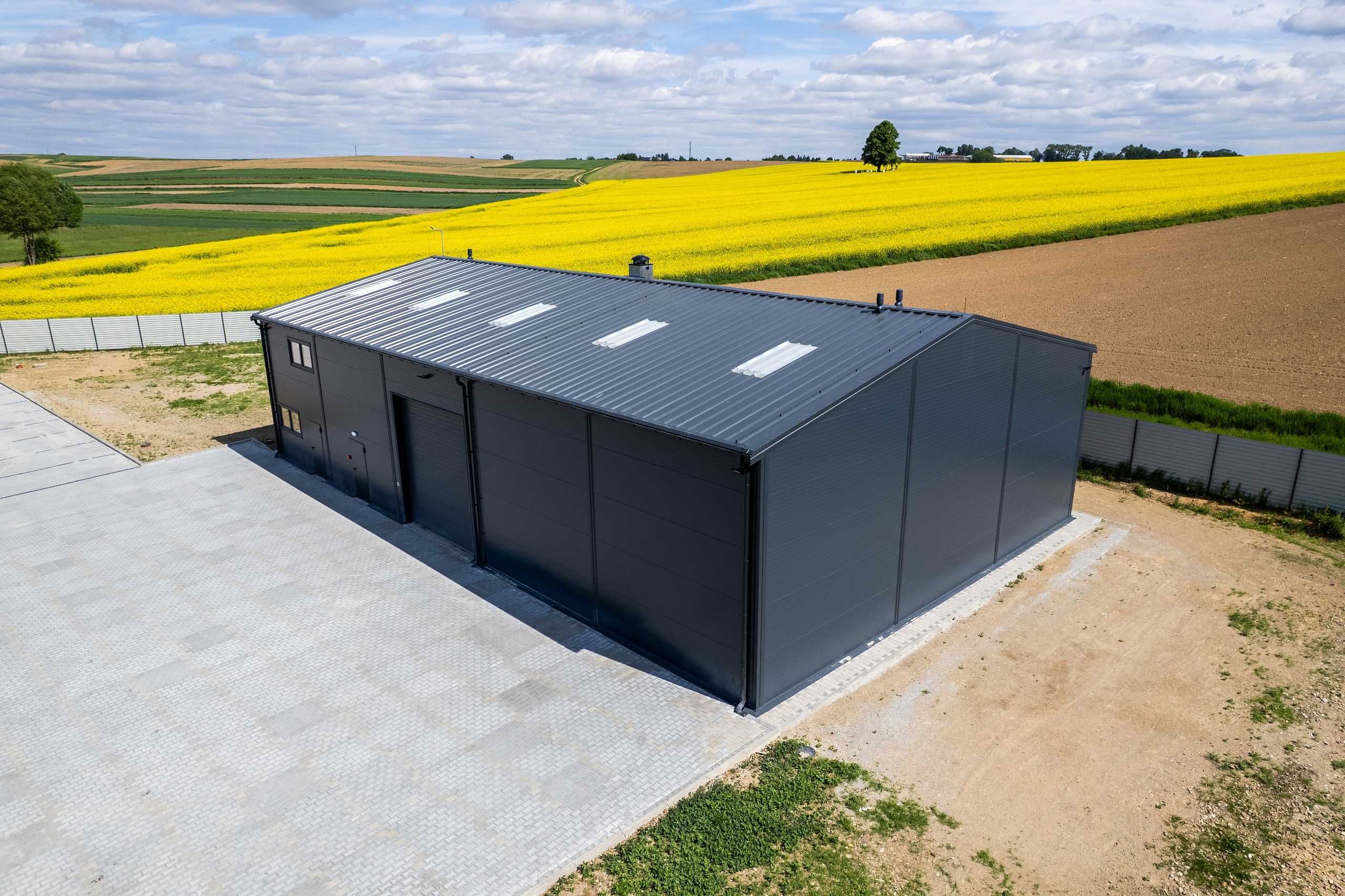 Hala Ocieplana 16x25x5,5m + Biuro Magazynowa Magazyn PIR Stalowa 400m2