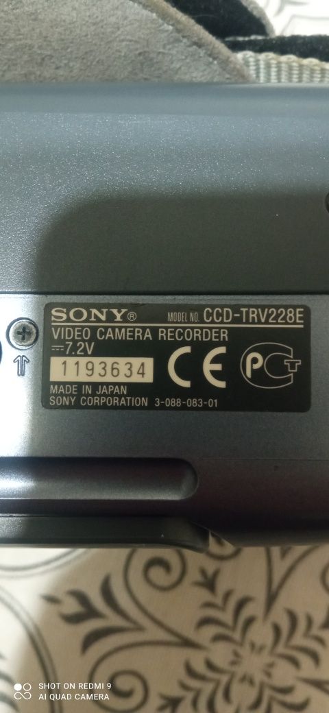 Видеокамера Sony video HI8 на касетах