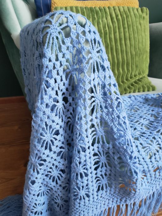 Wełniana Chusta/Rękodzieło/Szydełko