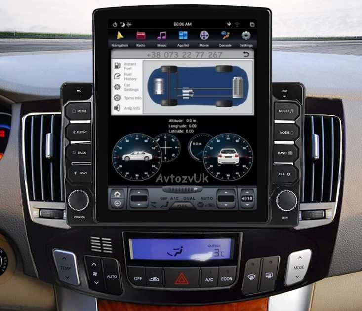 Магнитола SONATA Hyundai Соната GPS DVD USB 2 дин CarPlay Android 14