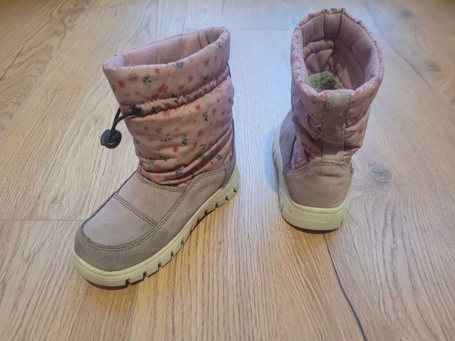 Buty zimowe 26 Naturino śniegowce buciki dziewczynka 3 - 4 lata różowe