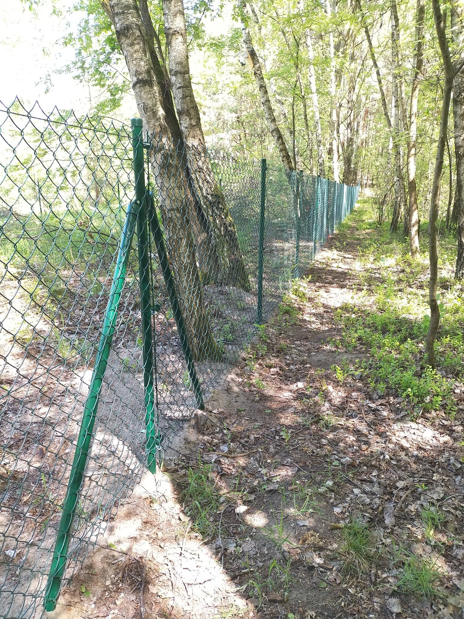 40zł kompletne Ogrodzenie SIATKA Powlekana, 1,5m, grafit, ogrodzeniowa