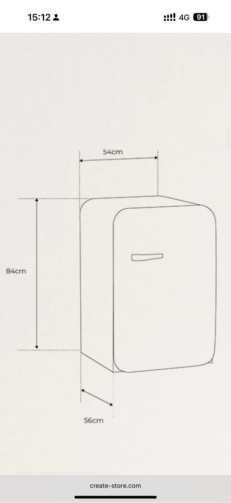 Frigorifico CREATE estilo SMEG