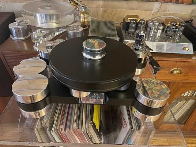 Transrotor Dark Star Silver Shadow Gramofon (SME clearaudio)