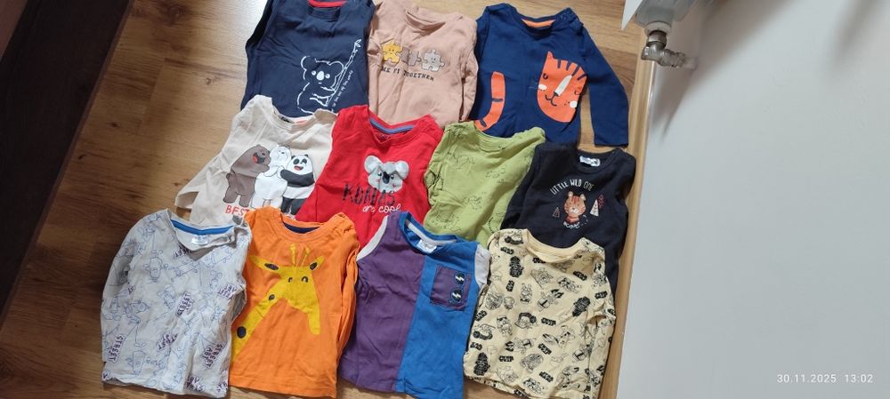 Bluzki z długim rękawem zestaw 74/80