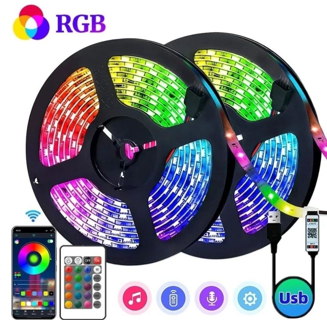 Стрічка led RGB світлодіодна