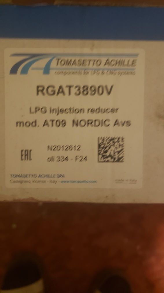 Газовий редуктор Томасетто Nordik170 к,с оригінал Гбо 4покоління.