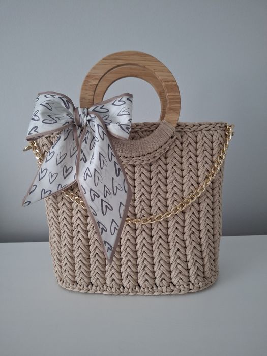 Torebka damska beżowa