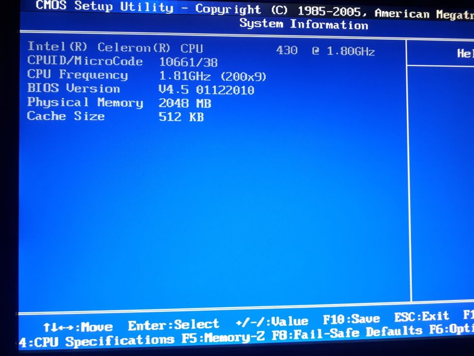 Старый системный блок Celeron 1.8 DDR2 2Gb HDD 160Gb