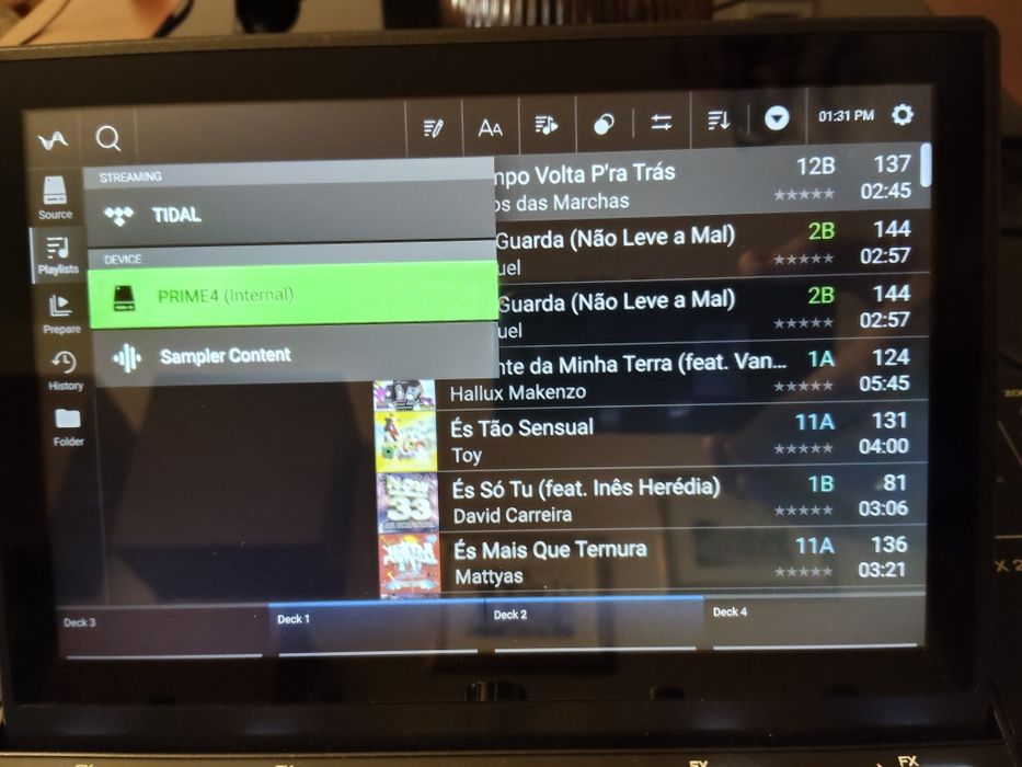 Denon Prime 4 + Deck Saber + SSD interno + Mala de transporte