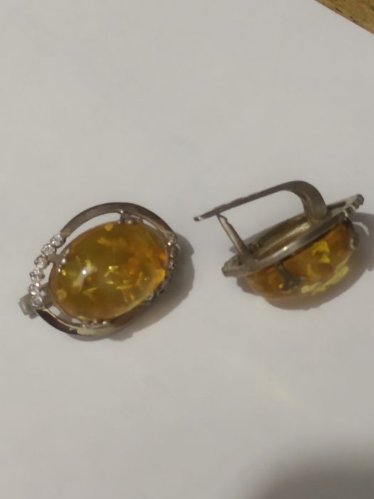 Серебряные серьги СССР