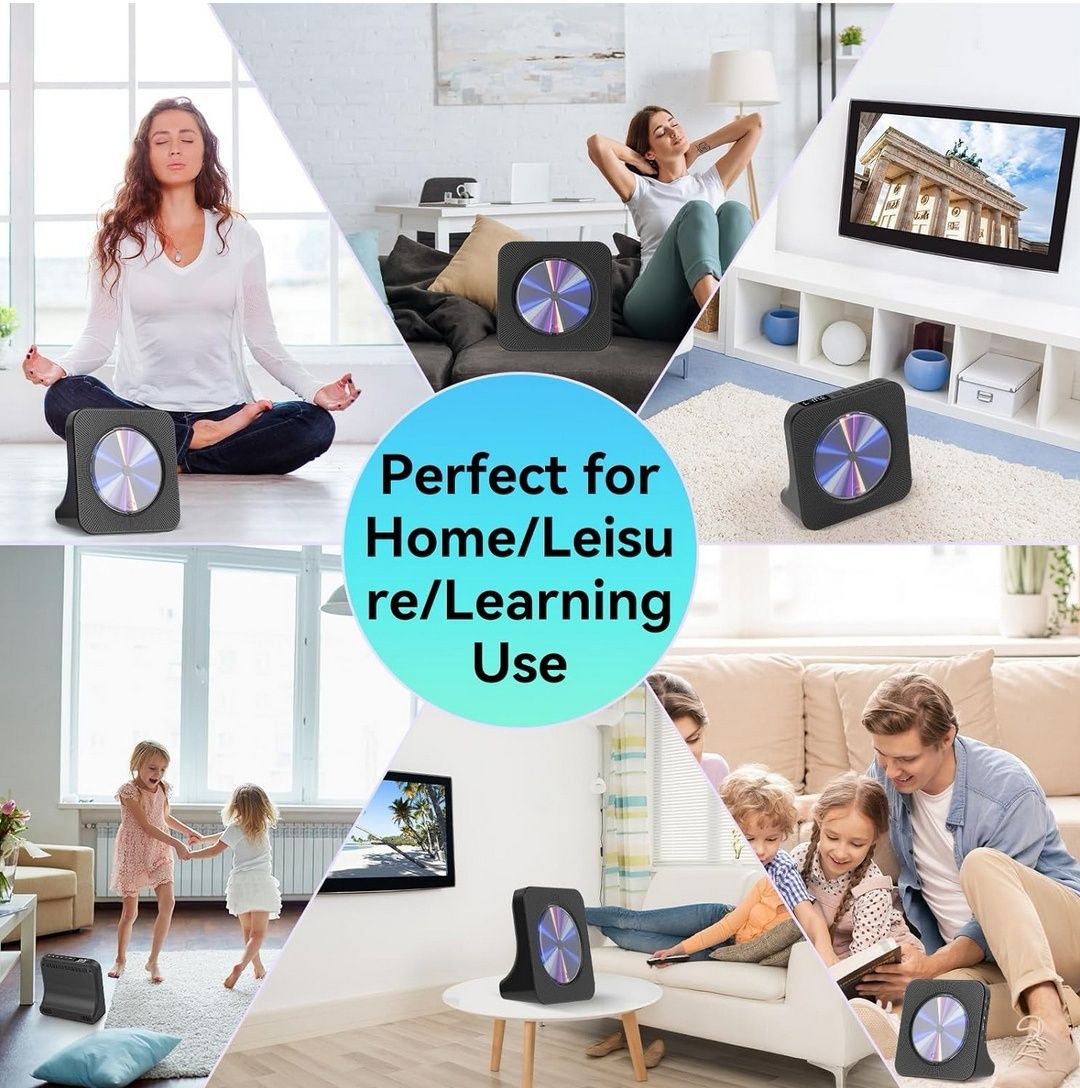 Gueray Odtwarzacz DVD/CD Bluetooth 5.0 FM HDMI USB Nowy!
