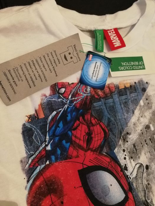 Spider-Man MARVEL. Camisola Homem-Aranha Benetton Spider-Man Nova