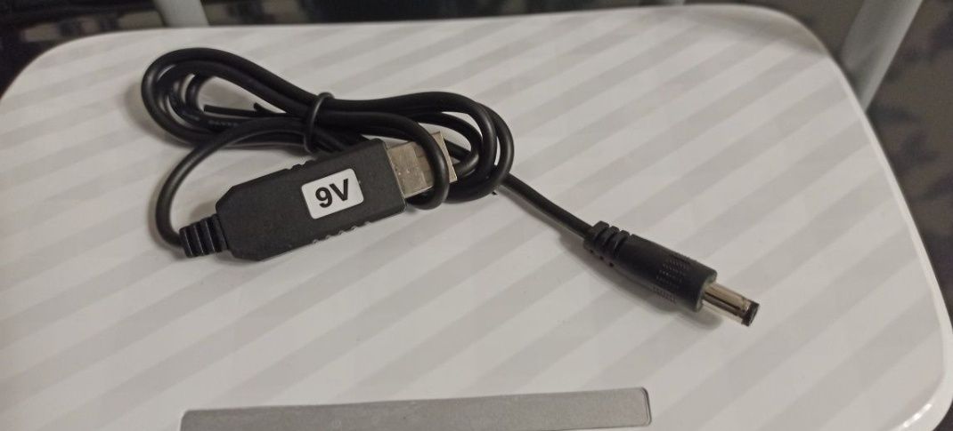 Кабель провод для питания wi-fi роутера, лед ламп USB/DC 9v вольт