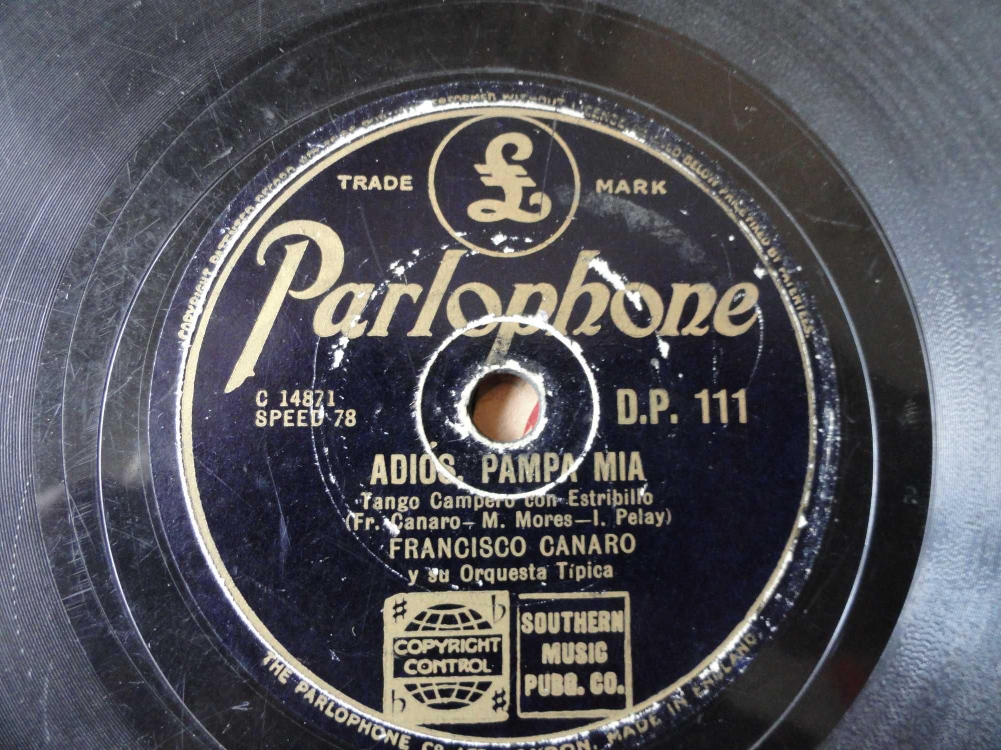 3 -  DISCOS DE 78 rpm de Tango muito antigos