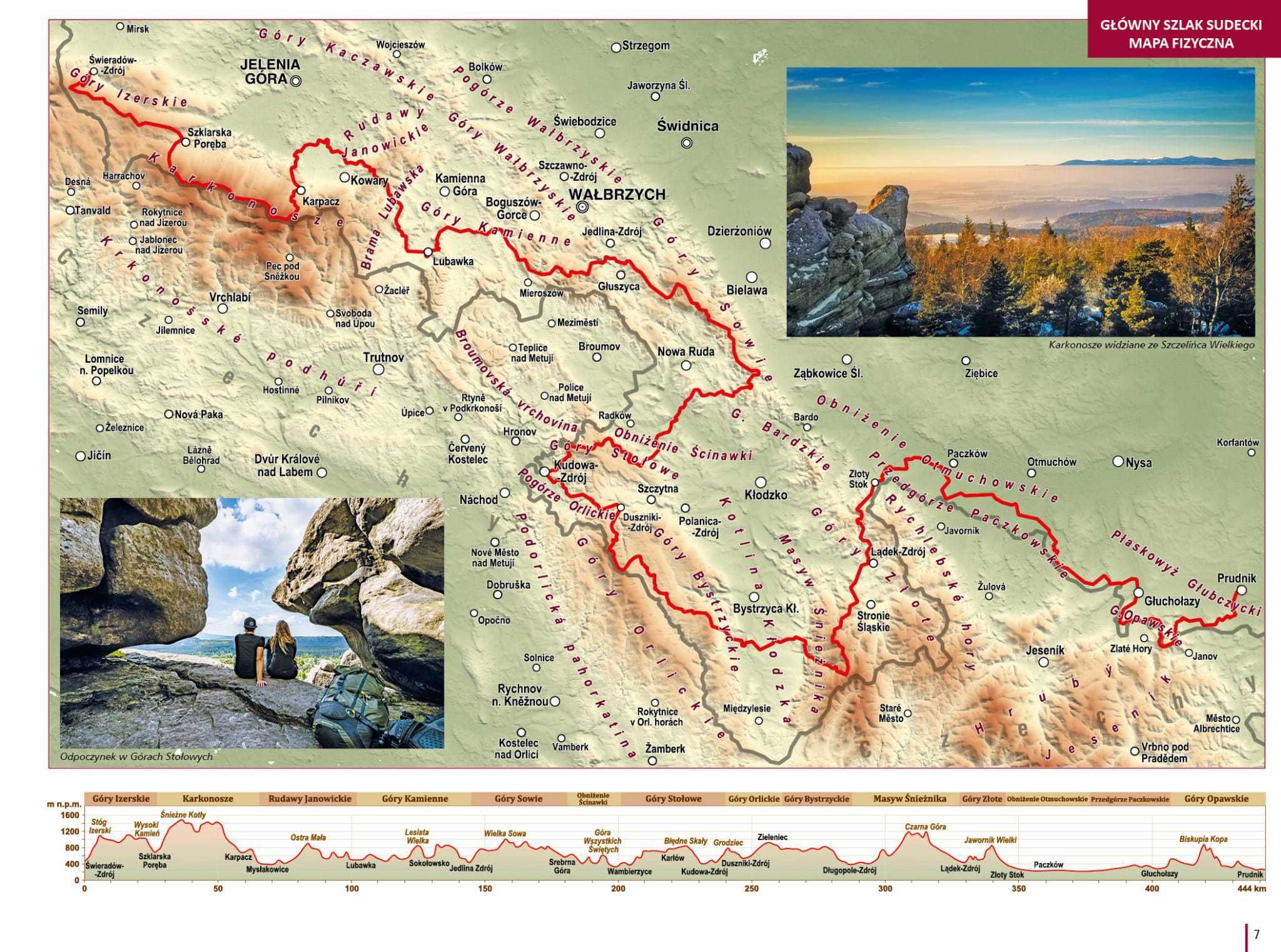 Przewodnik turystyczny GŁÓWNY SZLAK SUDECKI