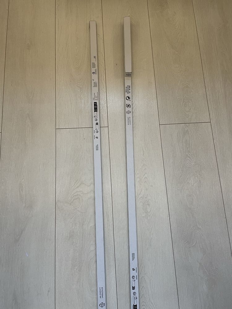 Szyna Ikea Vidga w kpl ze wspornikiem sufitowym/biały, 140 cm