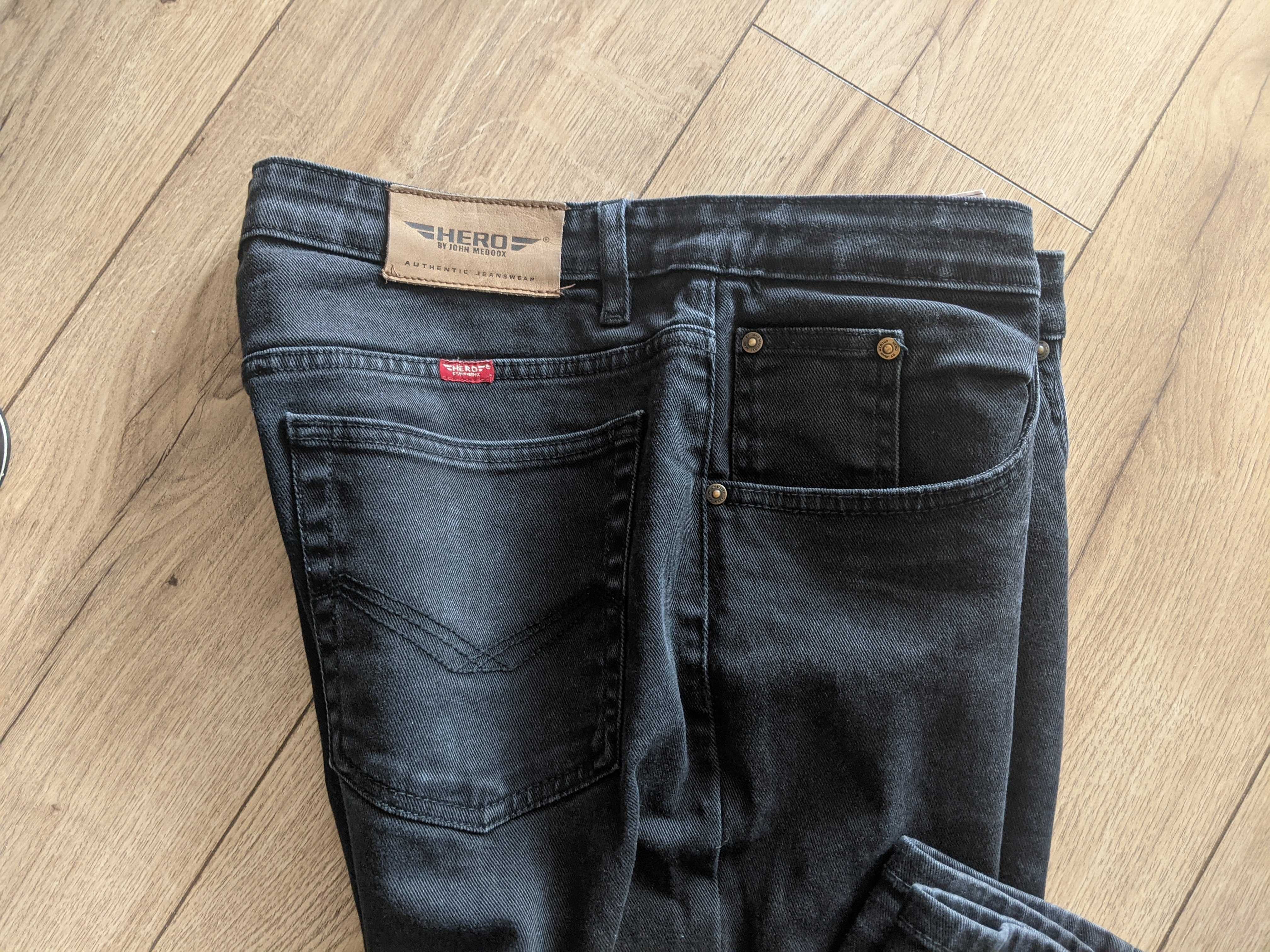 Spodnie męskie 40/32 miękki elastyczny jeans Hero pas102