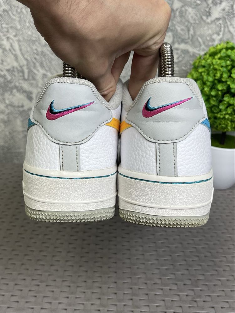 Nike Air Force 1 кроссовки 38 размер спортивные кожаные белые