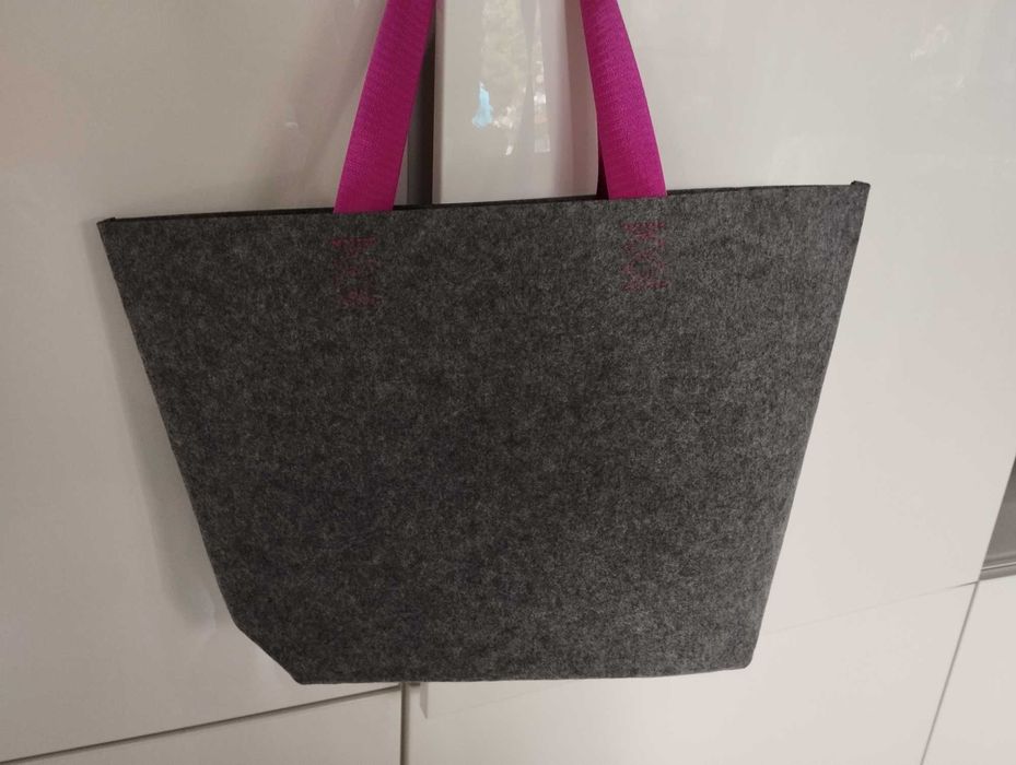 Torba z filcu szara