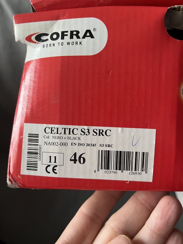 Nowe buty Cofra Celtic S3 SRC r.46 skóra