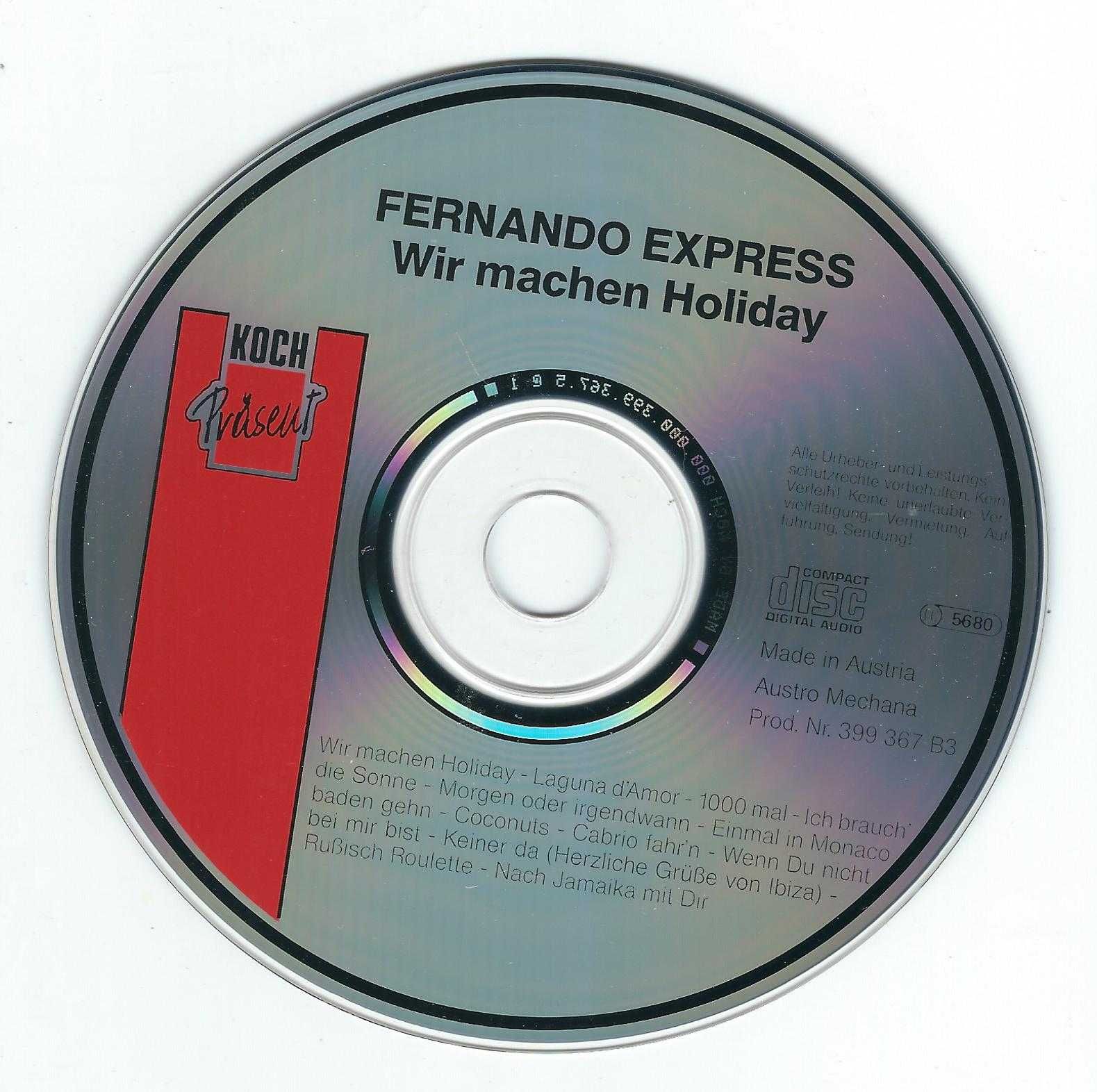 CD Fernando Express - Wir Machen Holiday (1989) (Koch Records)