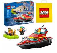 LEGO City Łódź strażacka (60373) + Torba Lego