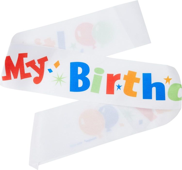 Faixa para aniversariante "It's my birthday" aniversário -ENVIO GRÁTIS