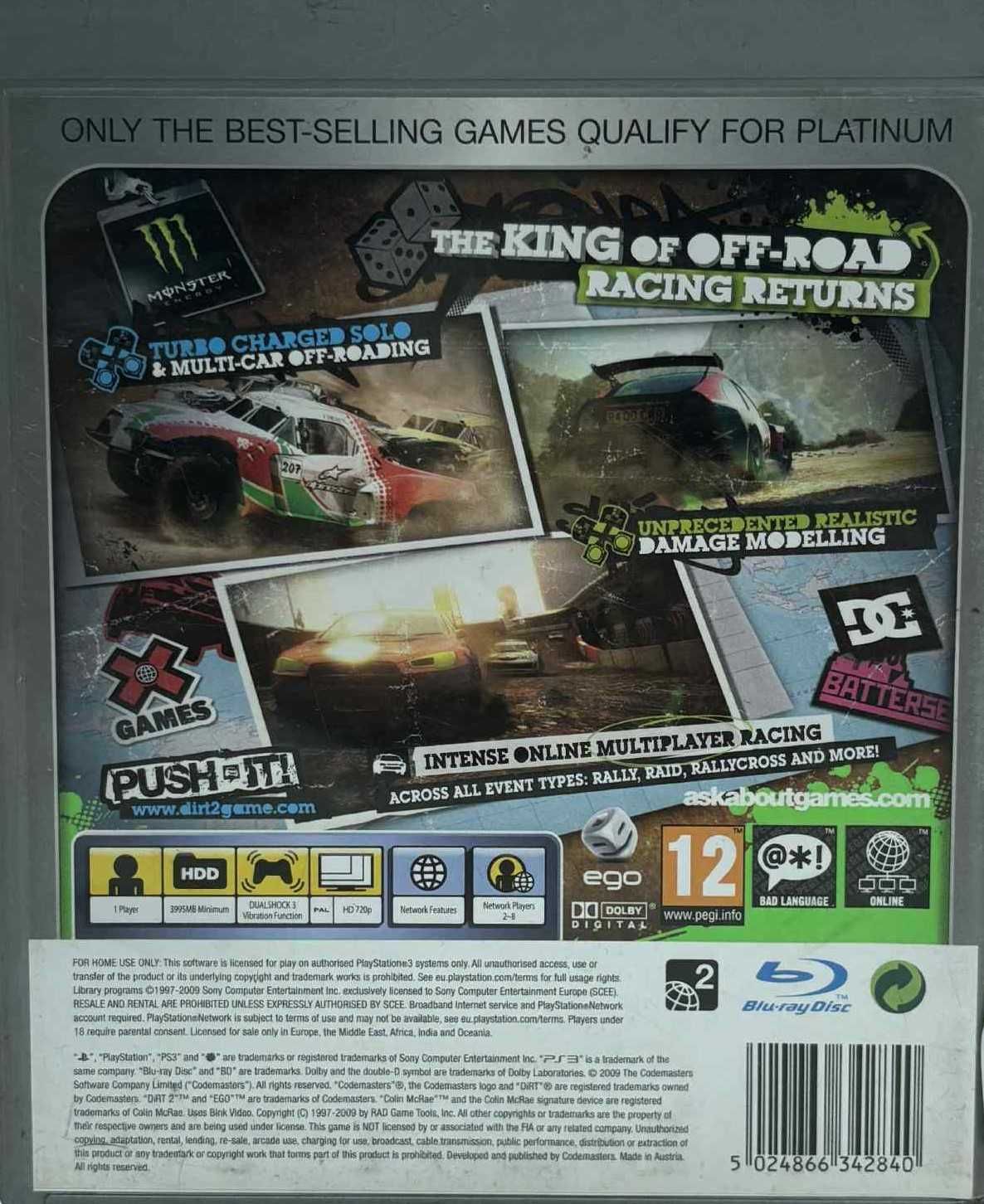 Ps3 Colin McRae Dirt 2