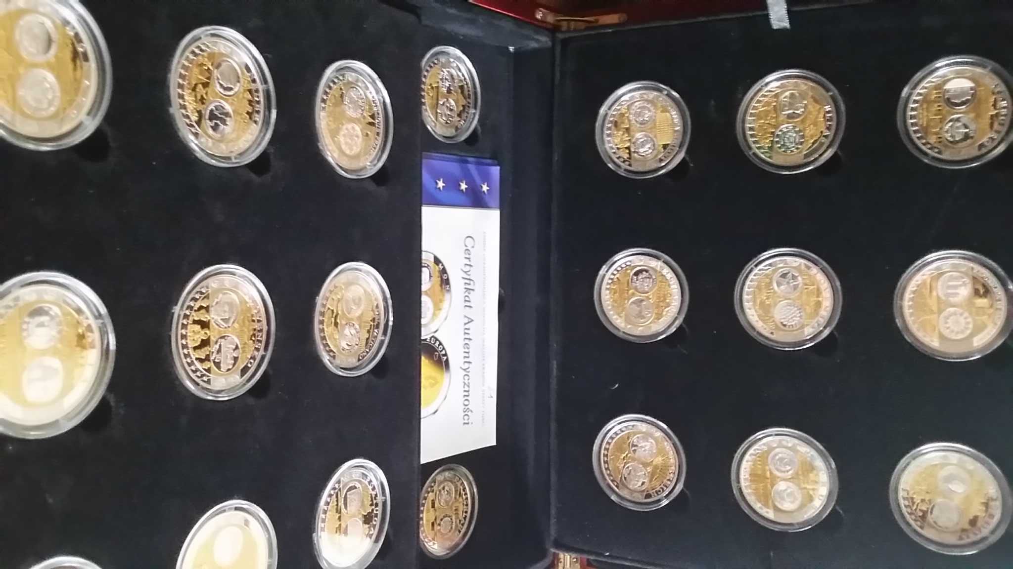 Monety, numizmaty WspólnaWalutaEuro,  srebro Ag999, zestawy po 20 szt.