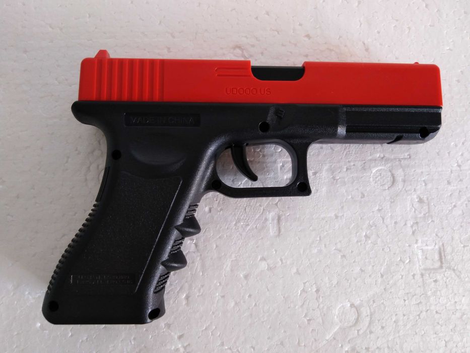 Pistola Glock Mola + Laser + Carregadores + Esferas Gel