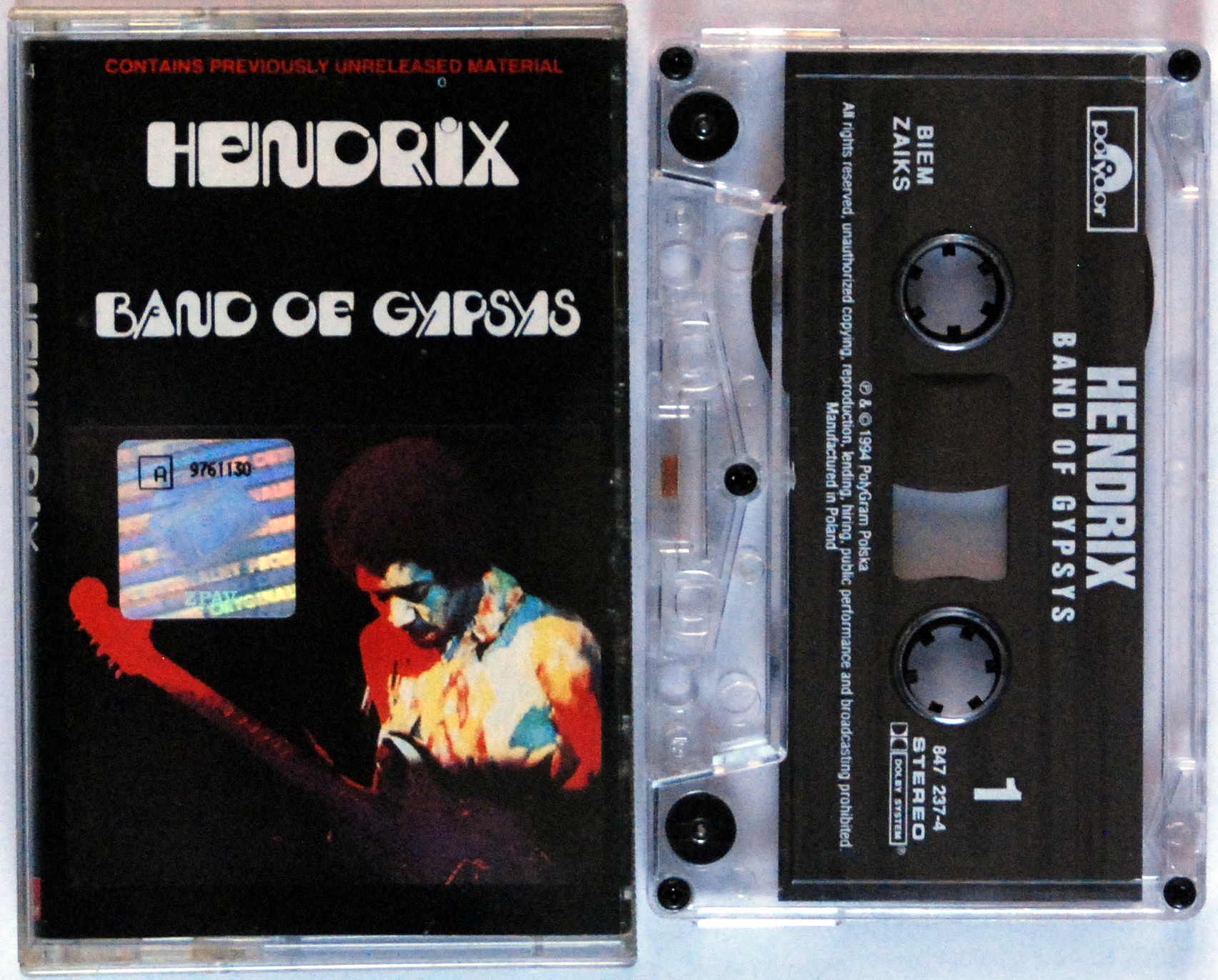Hendrix - Band Of Gypsys (kaseta) BDB