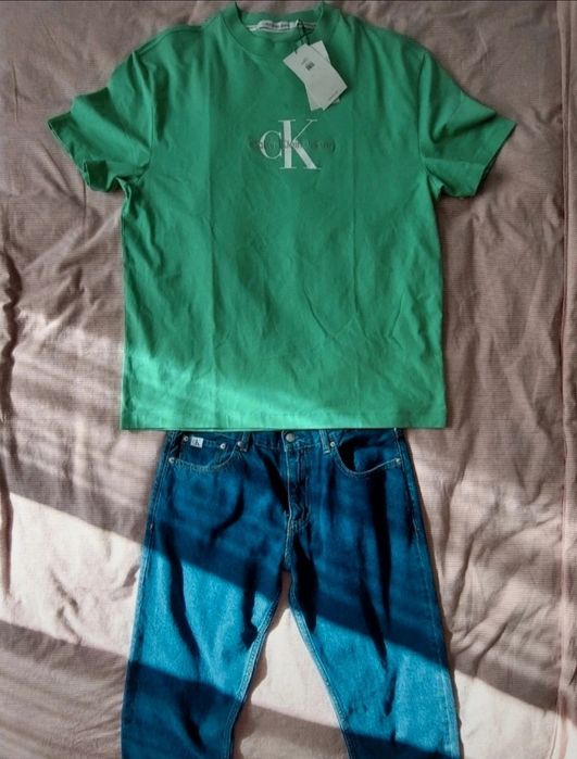 Monologo Tee unisex Koszulka, marki Calvin Klein Jeans, roz L