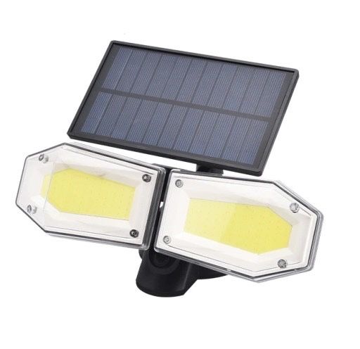 MOCNA Lampa Solarna Z Czujnikiem Ruchu Zmierzchu Led na słońce