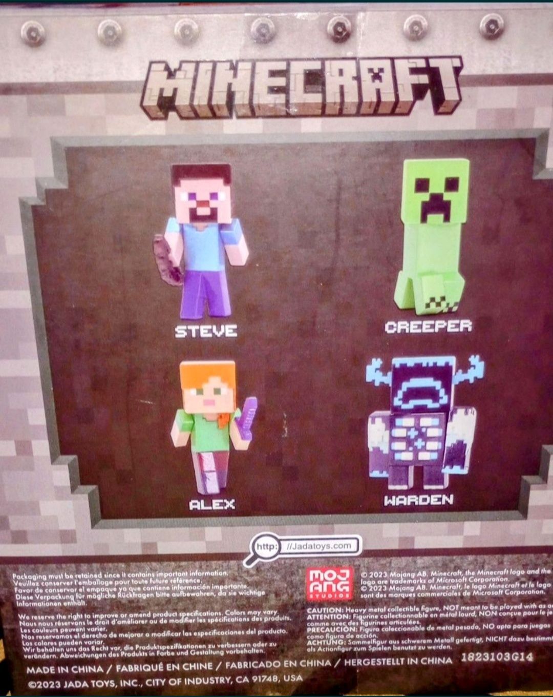 Jada Minecraft zestaw czterech figurek kolekcjonerskich Nowe orginalne
