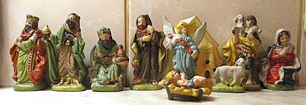 Stare Figurki Porcelanowe - szopka bożonarodzeniowa