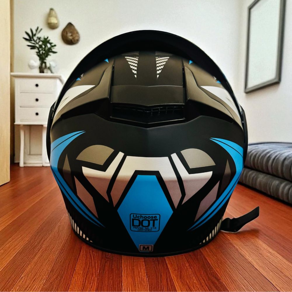 Capacete off road dual lens flip