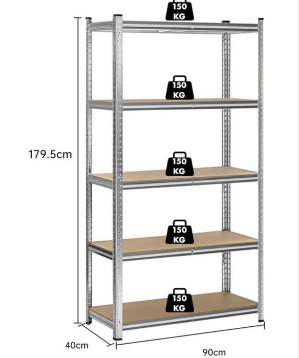 Estante galvenizada 5 prateleiras