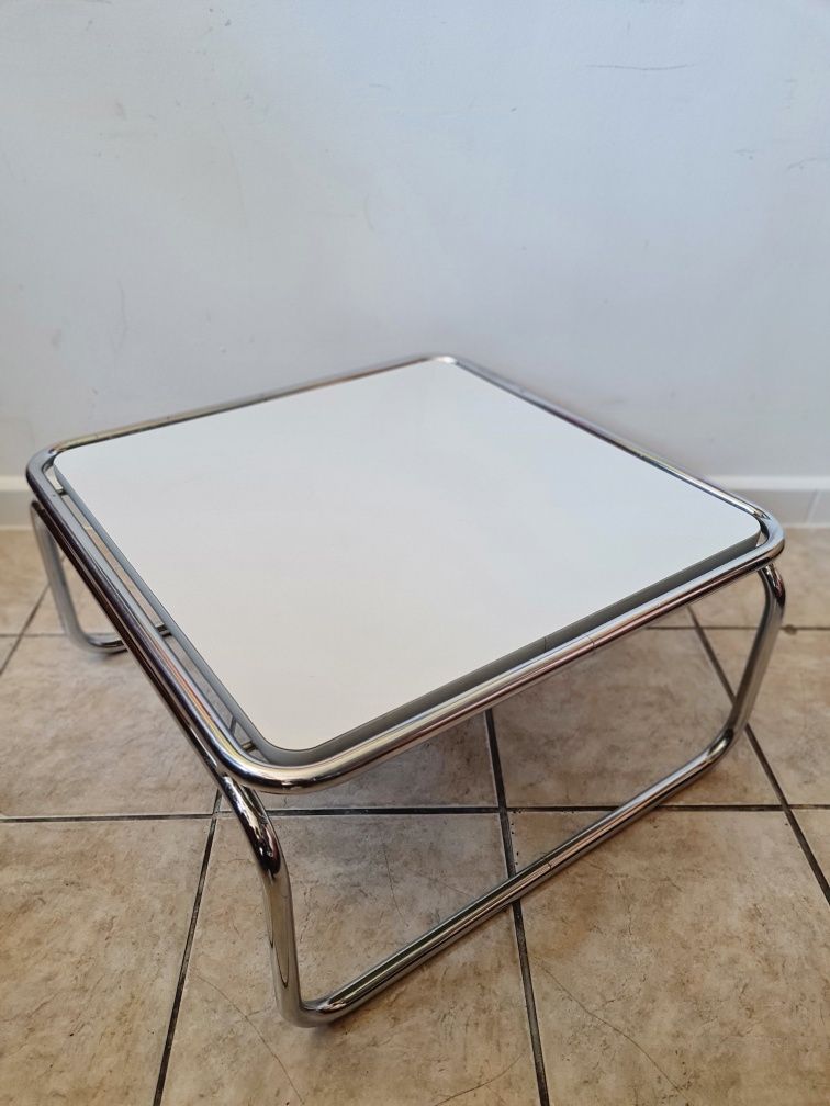Stolik kawowy MAUSER,Bauhaus,chrom,Niemcy lata 50,mid-century,vintage