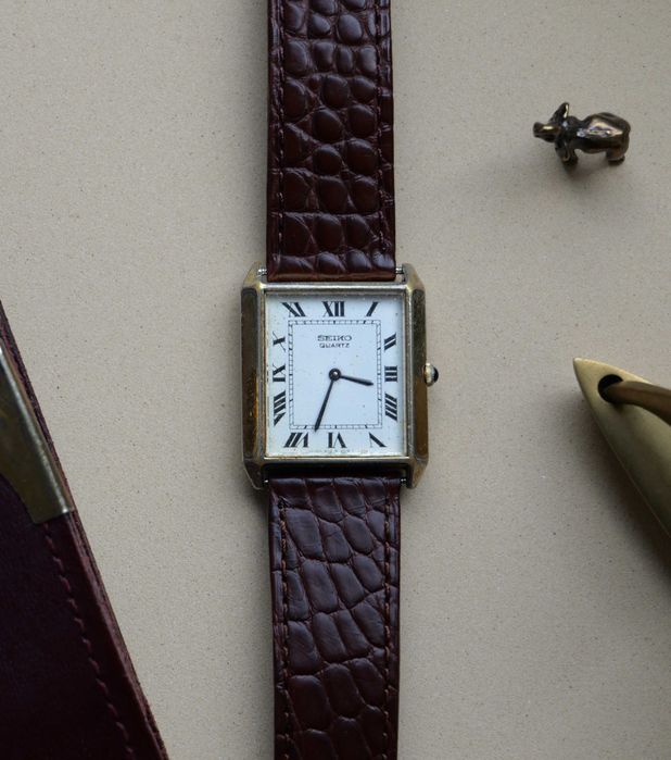 Vintage Seiko Tank Quartz Watch – Circa 1980s