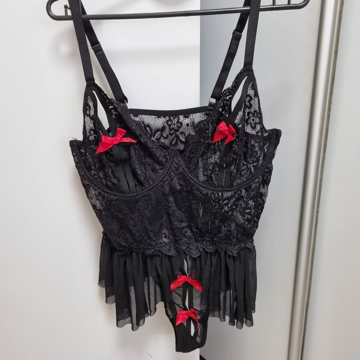 Koszulka kokardki sexy bielizna