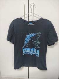 czarna koszulka z nadrukiem Godzilla king of monsters