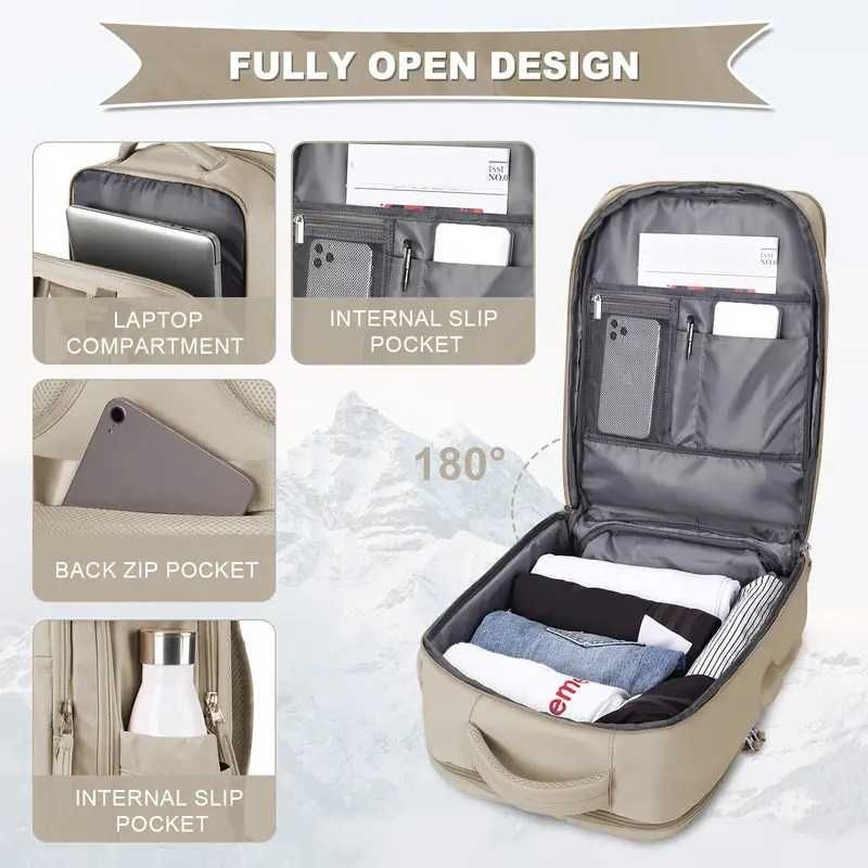 Novos modelos e tamanhos. Mochilas de viagem "Low Cost". Novas