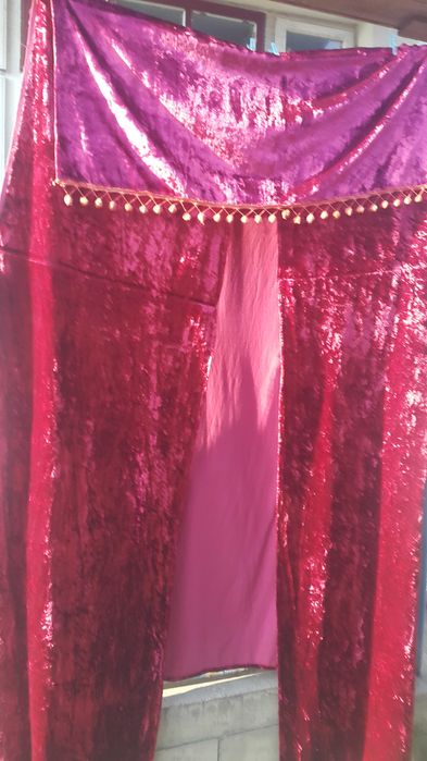 Плюшеві штори та скатертина ссср