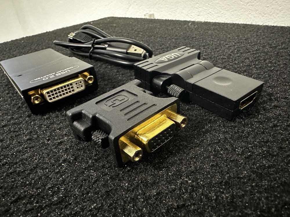 Genos dodatkowy ekran, monitor, konwerter DVI, VGA HDMI, usb2.0