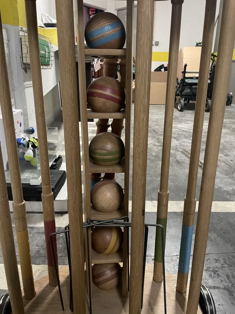 Jogo croquet para exterior