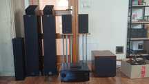 Kino domowe Pioneer VSX-LX503 + sub B&W ASW750 + 7 glosnikow Klipsch