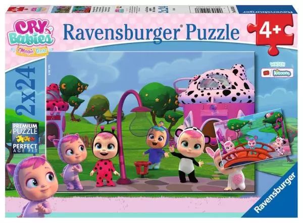 Puzzle 2 w 1, 2 x 24 elementy. Cry Babies. Magic Tears. Ravensburger